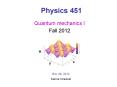 Physics 451 PowerPoint PPT Presentation