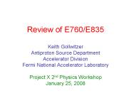 Review of E760/E835