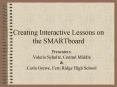 Creating Interactive Lessons on the SMARTboard PowerPoint PPT Presentation