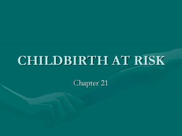 CHILDBIRTH%20AT%20RISK