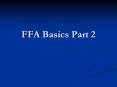FFA Basics Part 2 PowerPoint PPT Presentation