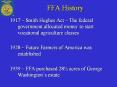 FFA History PowerPoint PPT Presentation