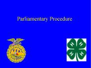 Parliamentary Procedure