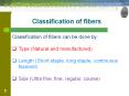 Classification of fibers PowerPoint PPT Presentation