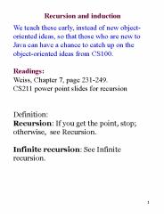 Recursion and induction