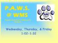 P.A.W.S. @ WMS PowerPoint PPT Presentation