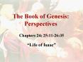 The Book of Genesis: Perspectives PowerPoint PPT Presentation