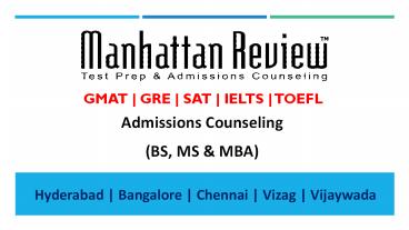 Best GRE coaching centers in Chennai