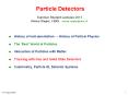 Particle Detectors PowerPoint PPT Presentation