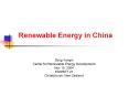 Renewable Energy in China PowerPoint PPT Presentation
