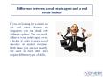 Difference between a real estate agent and a real estate broker PowerPoint PPT Presentation