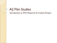 A2 Film Studies