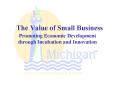 The Value of Small Business PowerPoint PPT Presentation