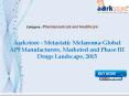 Aarkstore - Metastatic Melanoma-Global API Manufacturers, Marketed and Phase III Drugs Landscape, 2015 PowerPoint PPT Presentation