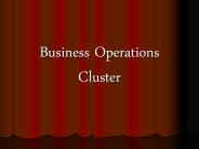 Business Operations Cluster