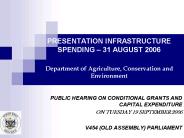 PRESENTATION INFRASTRUCTURE SPENDING 
