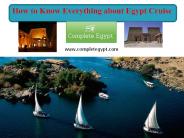 How to know everything about egypt cruise
