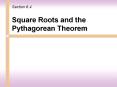 Square Roots and the Pythagorean Theorem PowerPoint PPT Presentation