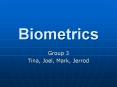 Biometrics PowerPoint PPT Presentation