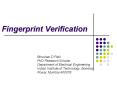 Fingerprint%20Verification PowerPoint PPT Presentation