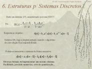 6. Estruturas p/ Sistemas Discretos