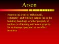 Arson PowerPoint PPT Presentation
