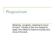Progressivism