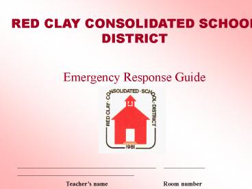 RED CLAY CONSOLIDATED SCHOOL DISTRICT