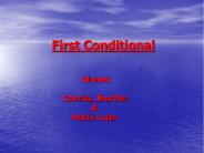 First Conditional