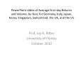 PowerPoint slides of Average First-day Returns and Volume, by Year, for Germany, Italy, Japan, Korea, Singapore, Switzerland, the UK, and the US PowerPoint PPT Presentation