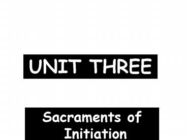 I. Sacrament of Reconciliation