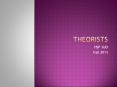 Theorists PowerPoint PPT Presentation