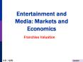 Entertainment and Media: Markets and Economics PowerPoint PPT Presentation