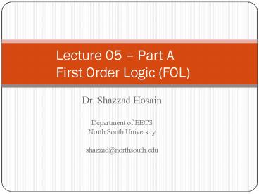 Dr. Shazzad Hosain