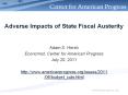 Adverse Impacts of State Fiscal Austerity PowerPoint PPT Presentation