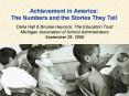 Achievement in America: The Numbers and the Stories They Tell PowerPoint PPT Presentation