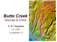 Butte Creek Sources to Chico