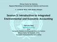 Session 3: Introduction to Integrated Environmental and Economic Accounting PowerPoint PPT Presentation