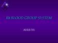 Rh BLOOD GROUP SYSTEM PowerPoint PPT Presentation