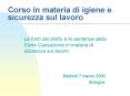 Corso in materia di igiene e sicurezza sul lavoro PowerPoint PPT Presentation