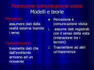 Percezione comunicazione visiva Modelli e teorie