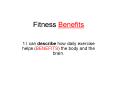 Fitness Benefits PowerPoint PPT Presentation