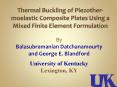 Thermal Buckling of Piezother-moelastic Composite Plates Using a Mixed Finite Element Formulation PowerPoint PPT Presentation