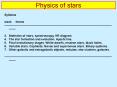 Physics of stars PowerPoint PPT Presentation