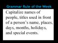 Capitalize names of people, titles used in front of a person PowerPoint PPT Presentation