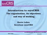 Introduction to euroCRIS