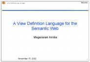 A View Definition Language for the Semantic Web