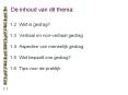 De inhoud van dit thema: PowerPoint PPT Presentation