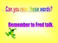 Can you read these words? PowerPoint PPT Presentation