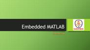 Embedded MATLAB